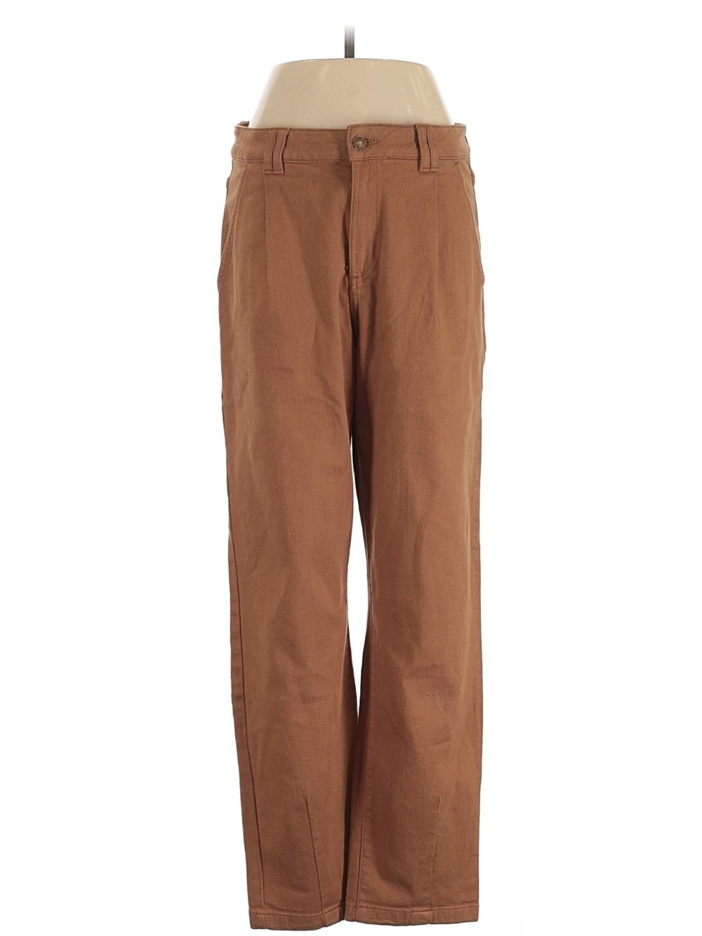 Sezane Brown Straight-Leg Women's Pants